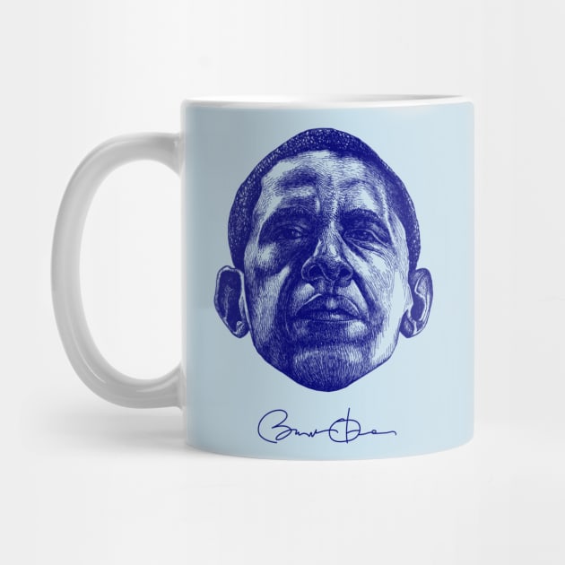 Barack Obama (Dark Blue) by illustravery